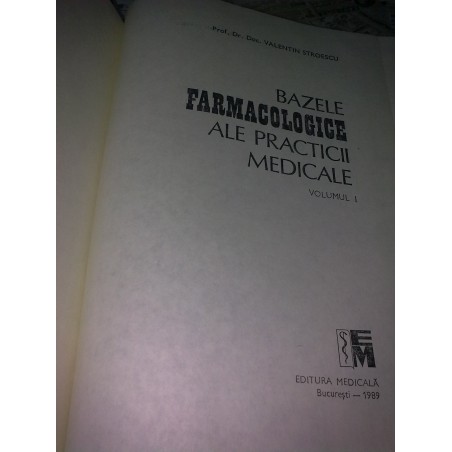 Bazele farmacologice ale practicii medicale vol. I