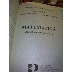 Ion Petrica - Matematica manual pentru clasa a VI a