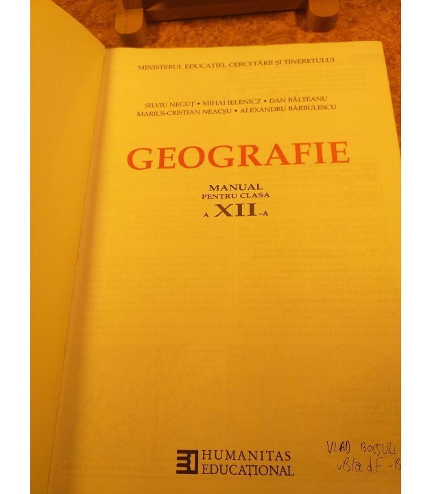 Silviu Negut - Geografie manual pentru clasa a XII a