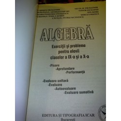 Carmen Dragomir - Algebra exercitii si probleme pentru elevii claselor a IX a si a X a