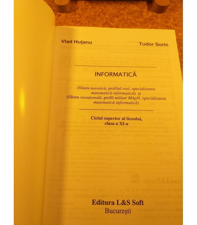 Vlad Hutanu - Manual de informatica Profil real clasa a XI a