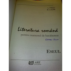L. Paicu - Literatura romana pentru examenul de bacalaureat Eseul