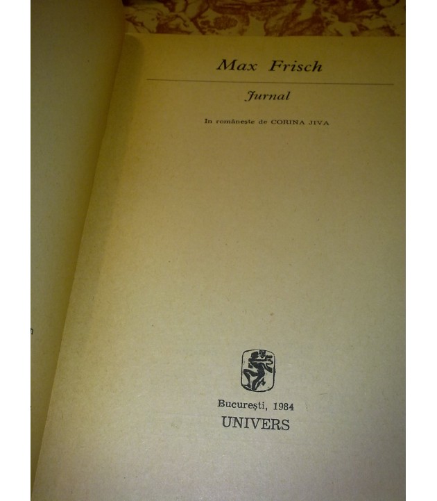 Max Frisch - Jurnal