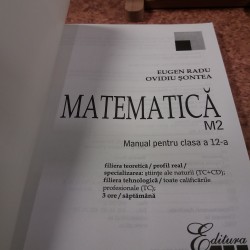 Eugen Radu - Matematica M2 manual pentru clasa a 12 a