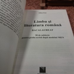 Alina Ene - Limba si literatura romana 90 de subiecte pentru proba scrisa dupa modelul MEN