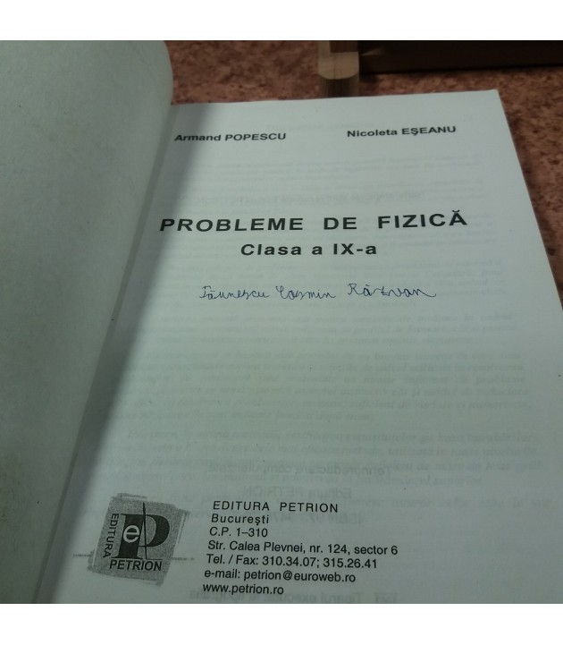 Armand Popescu - Fizica culegere de probleme clasa a IX a