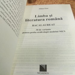 Alina Ene - Limba si literatura romana 30 de variante pentru proba orala dupa mod MEN