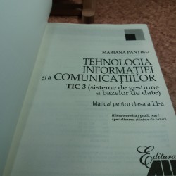Mariana Pantiru - Tehnologia informatiei si a comunicatiilor TIC3 clasa a 11 a