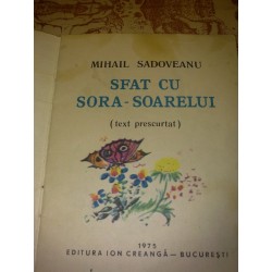 Mihail Sadoveanu - Sfat cu Sora-Soarelui