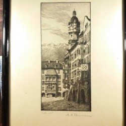 Gravura - M. S. Thiemann - Innsbruck Gold Dachl