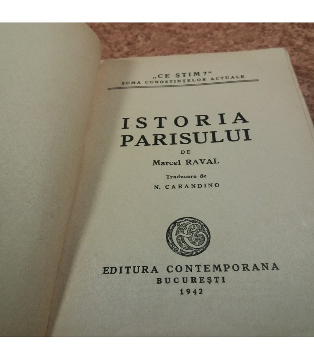 Marcel Paval - Ce stim? Istoria Parisului Nr. 34
