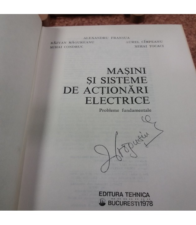 Al. Fransua - Masini si sisteme de actionari electrice Probleme fundamentale