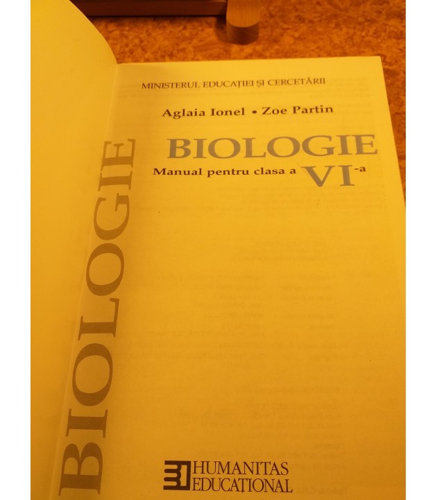 Aglaia Ionel - Biologie manual pentru clasa a VI a