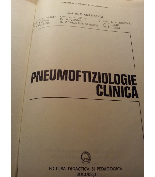 C. Anastasatu - Pneumoftiziologie clinica