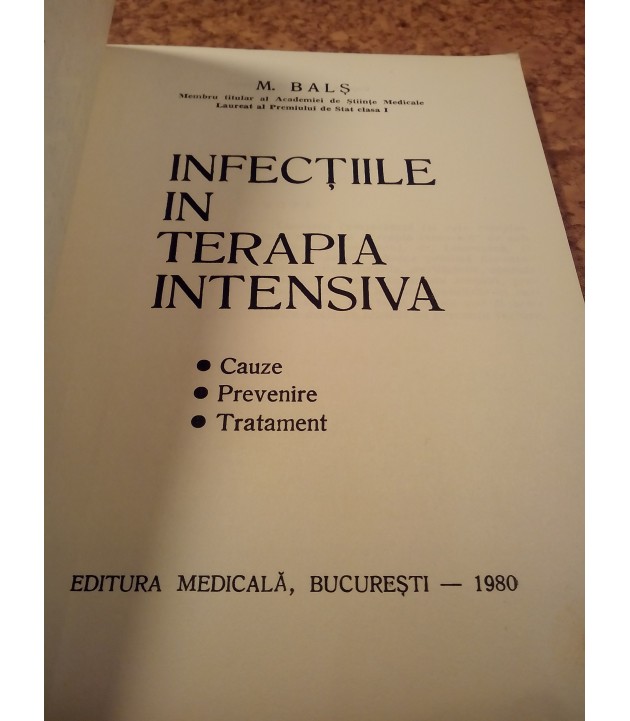 M. Balj - Infectiile in terapia intensiva