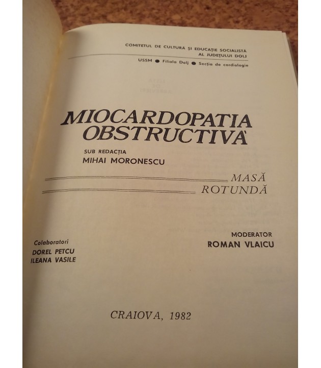 M. Moronescu - Miocardiopatia Obstructiva
