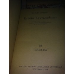 Sigrid Undset - Kristin lavransdatter vol. III crucea
